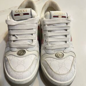 Gucci White and Red Sneakers